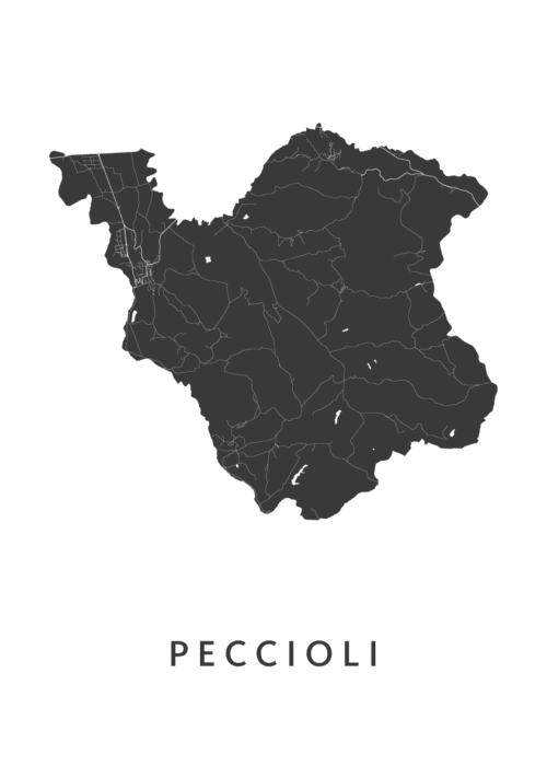 Peccioli Stadskaart Poster Kopen