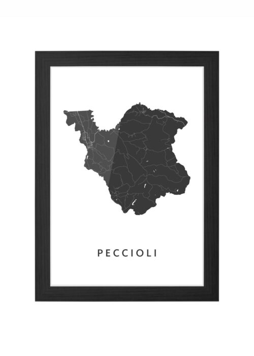 Peccioli Ingelijst in Zwart lijst Kopen | Kunst in Kaart