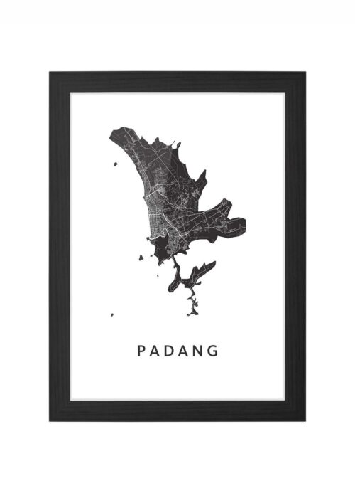 Padang Ingelijst in Zwart lijst Kopen | Kunst in Kaart
