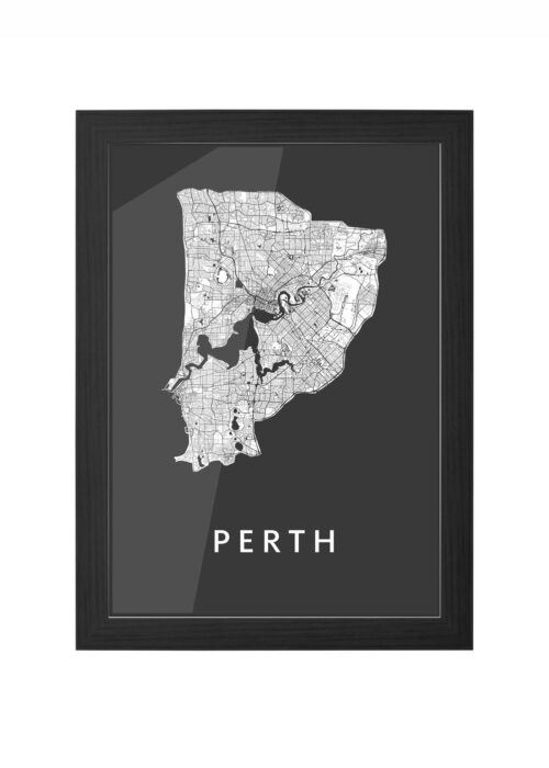 Perth Black Ingelijst in Zwart lijst Kopen | Kunst in Kaart