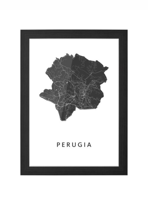 Perugia Ingelijst in Zwart lijst Kopen | Kunst in Kaart