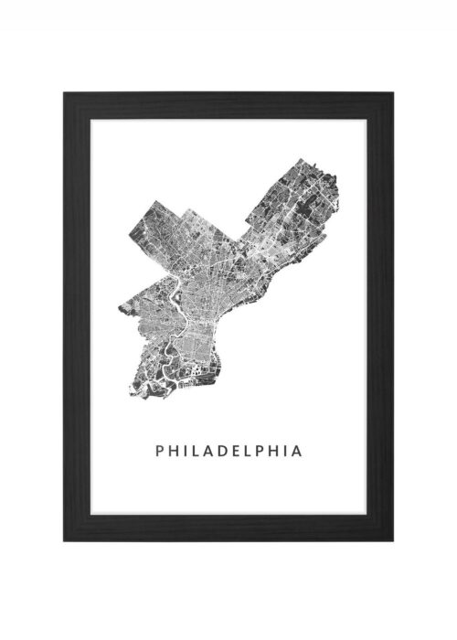 Philadelphia Ingelijst in Zwart lijst Kopen | Kunst in Kaart
