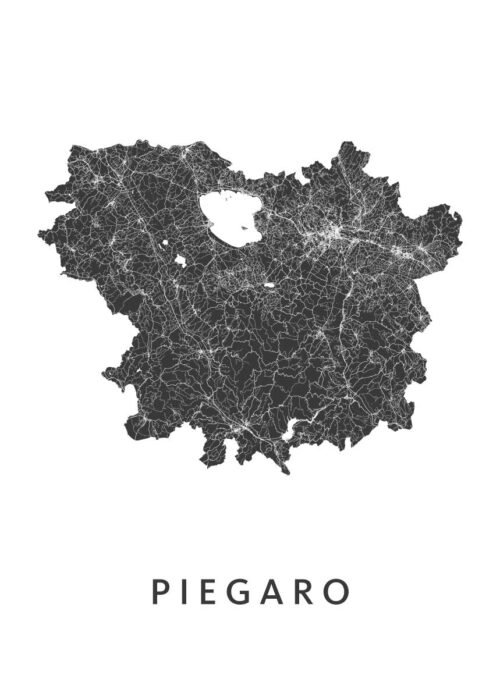 Piegaro Stadskaart Poster Kopen