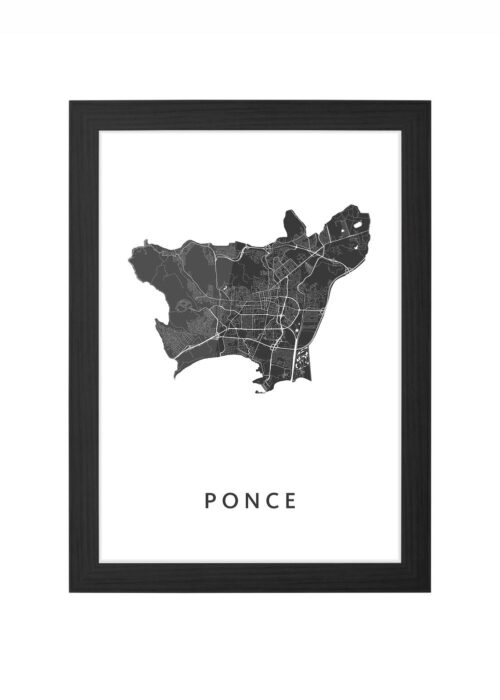Ponce Ingelijst in Zwart lijst Kopen | Kunst in Kaart
