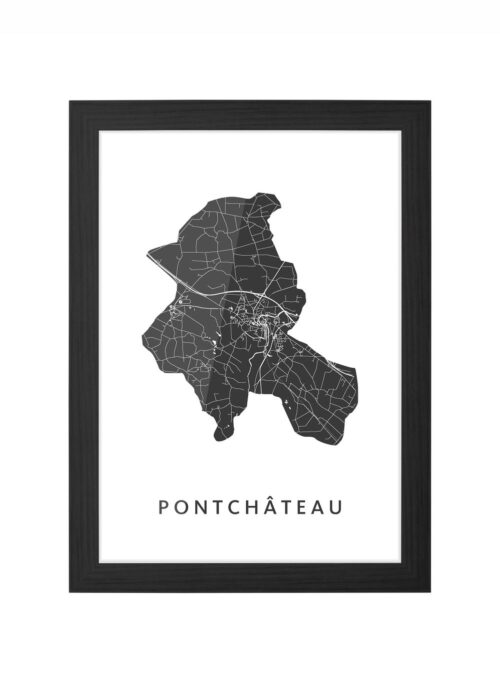 Pontchâteau Stadskaart Poster Kopen