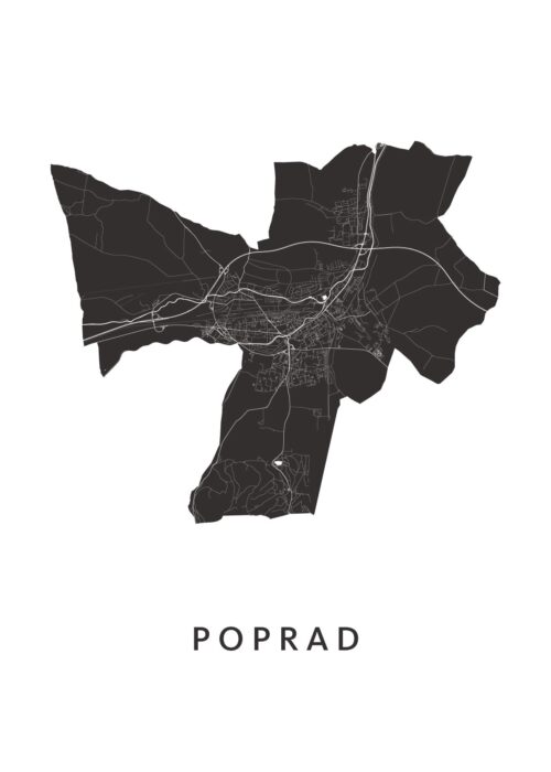 Poprad Stadskaart Poster Kopen