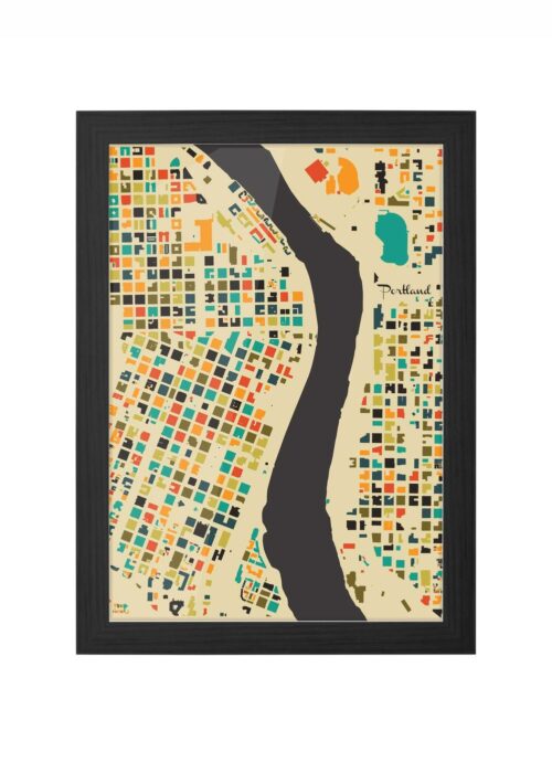 Portland Ingelijst in Zwart lijst Kopen | Kunst in Kaart