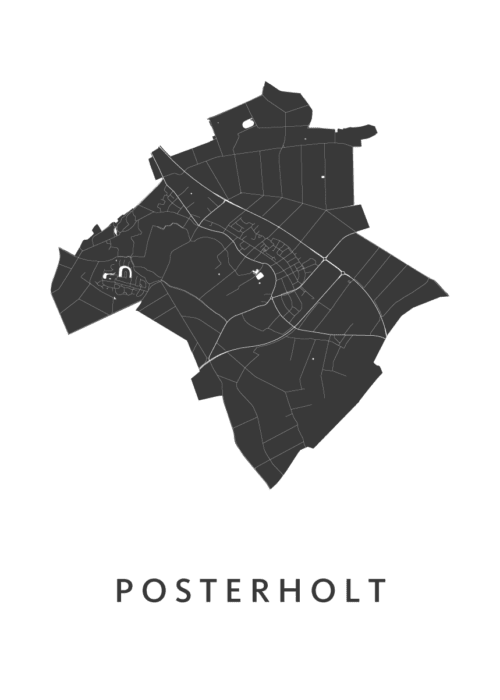 Posterholt Kaart Poster