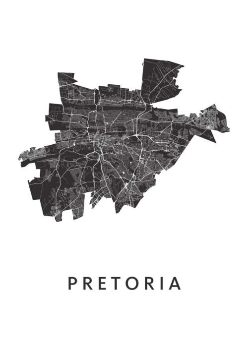 Pretoria Stadskaart Poster Kopen