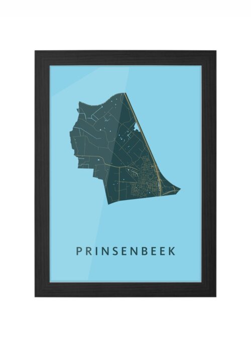 Prinsenbeek Azure Ingelijst in Zwart lijst Kopen | Kunst in Kaart