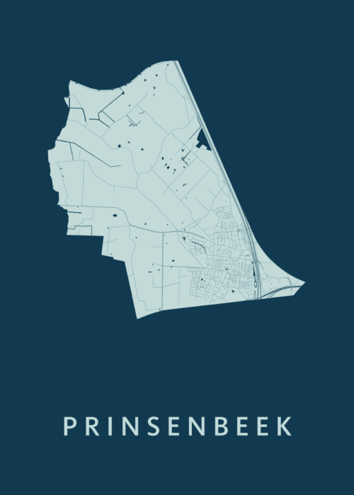 Prinsenbeek Stadskaart poster Feldgrau