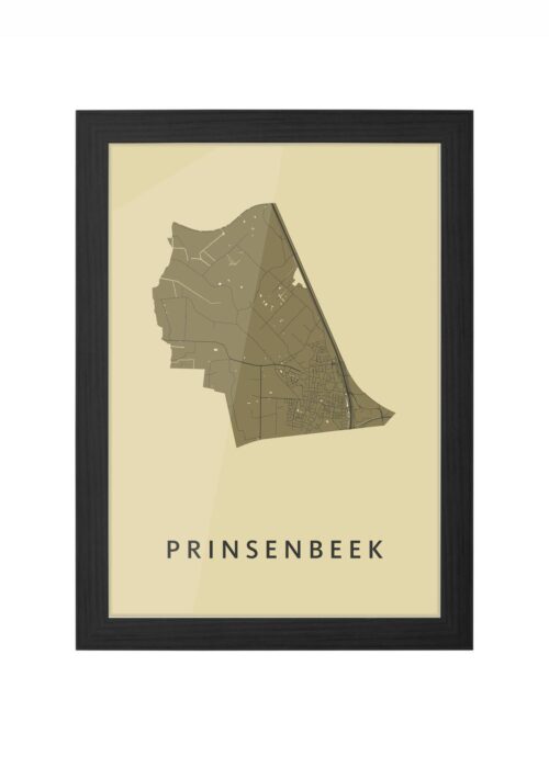 Prinsenbeek GoldenRod Ingelijst in Zwart lijst Kopen | Kunst in Kaart