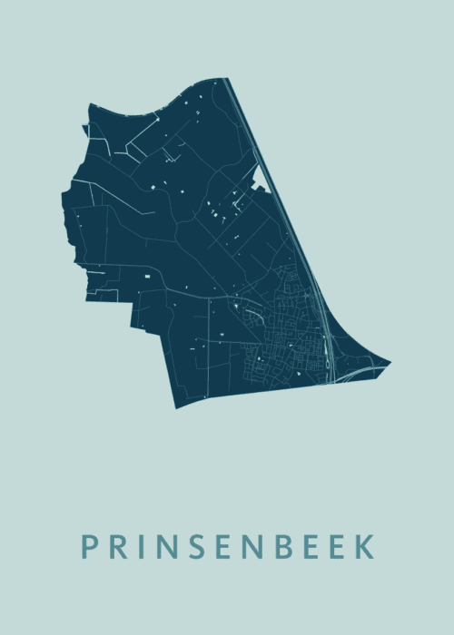 Prinsenbeek Stadskaart poster Mint
