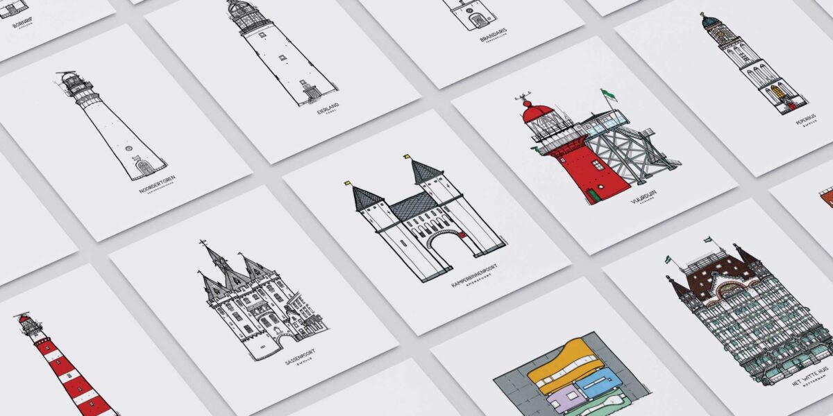 Productbanner Lijntekening posters