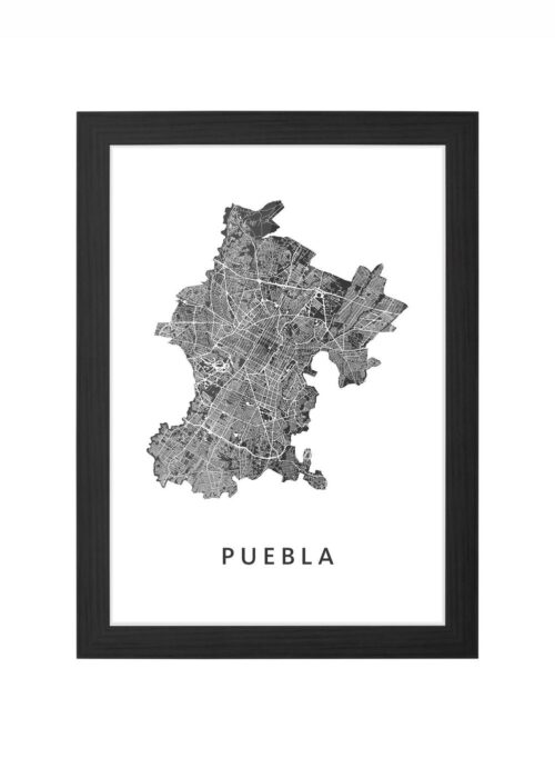 Puebla Ingelijst in Zwart lijst Kopen | Kunst in Kaart