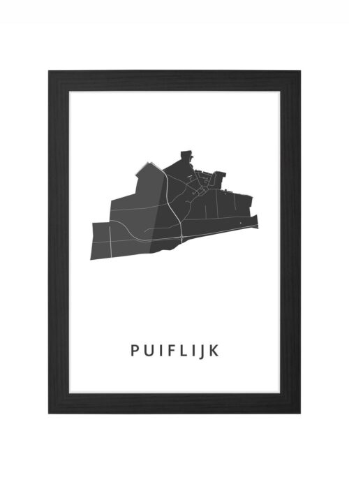 Puiflijk Ingelijst in Zwart lijst Kopen | Kunst in Kaart