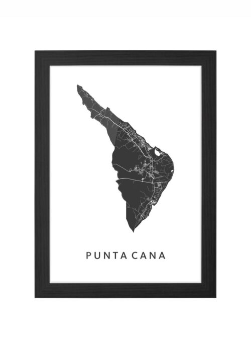 Punta Cana Ingelijst in Zwart lijst Kopen | Kunst in Kaart