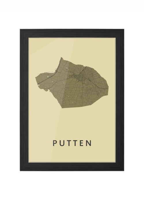 Putten GoldenRod Ingelijst in Zwart lijst Kopen | Kunst in Kaart