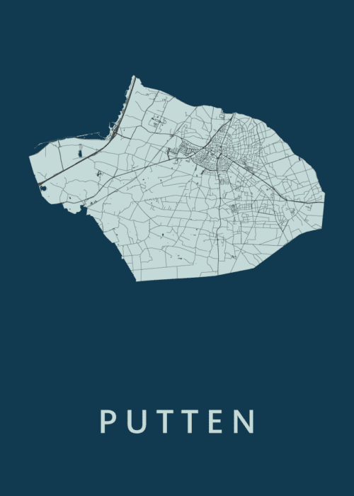 Putten Navy Stadskaart Poster Kopen