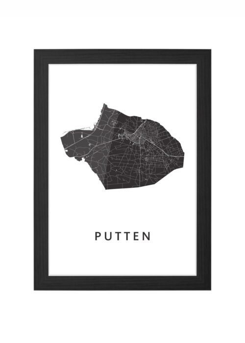 Putten White Ingelijst in Zwart lijst Kopen | Kunst in Kaart