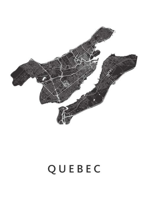 Quebec Stadskaart Poster Kopen