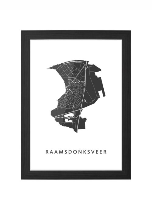Raamsdonksveer Ingelijst in Zwart lijst Kopen | Kunst in Kaart