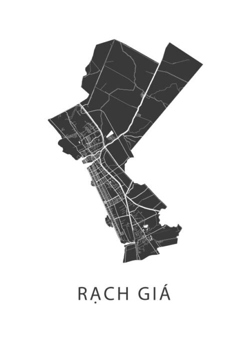 Rạch Giá Kaart Poster