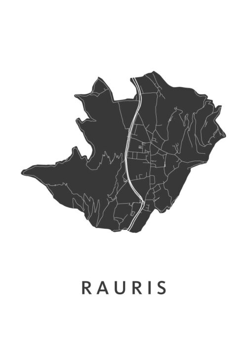 Rauris Stadskaart Poster | Plattegrond | Kunst in Kaart