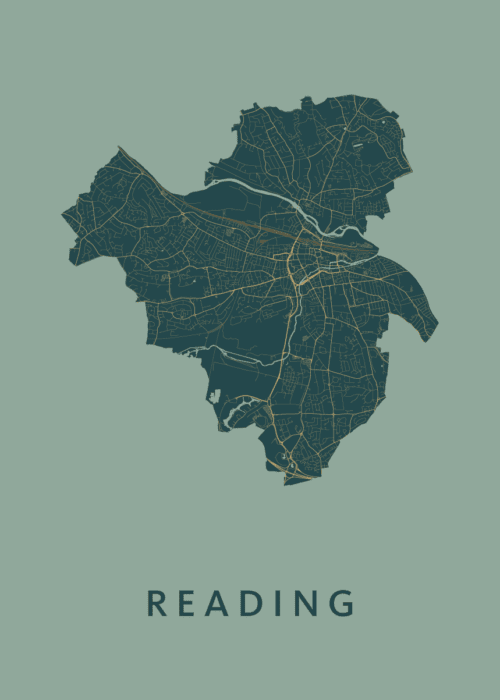 Reading Amazon Stadskaart Poster Kopen