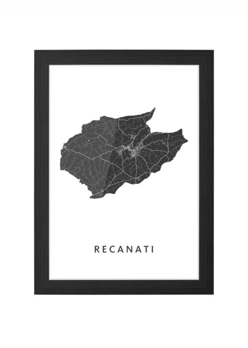 Recanati Ingelijst in Zwart lijst Kopen | Kunst in Kaart