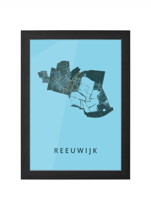 Reeuwijk Azure Ingelijst in Zwart lijst Kopen | Kunst in Kaart
