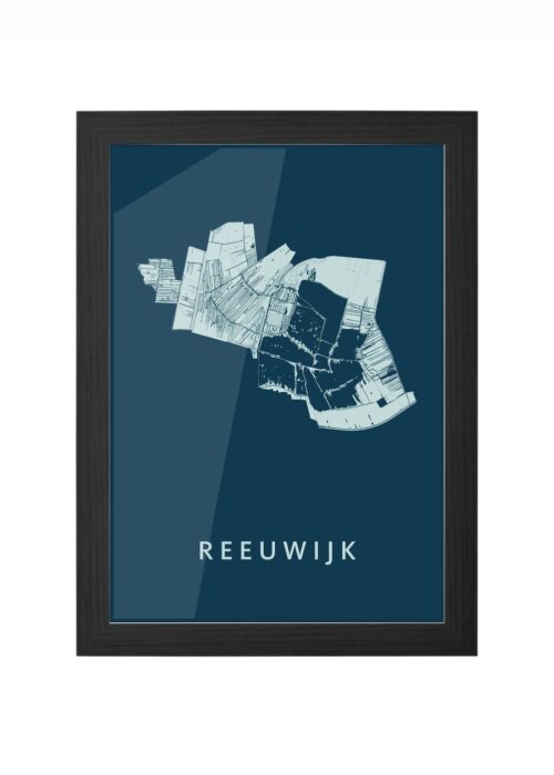 Reeuwijk Feldgrau Ingelijst in Zwart lijst Kopen | Kunst in Kaart