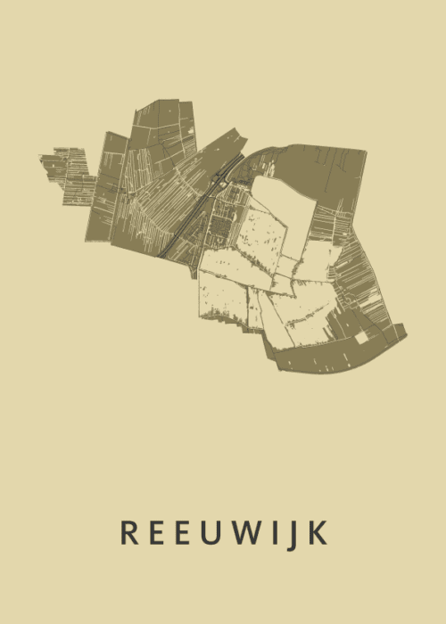 Reeuwijk GoldenRod Stadskaart Poster Kopen