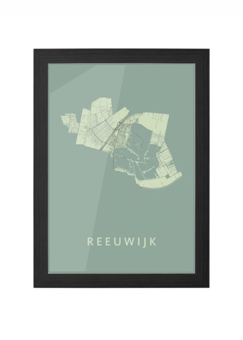 Reeuwijk Olive Ingelijst in Zwart lijst Kopen | Kunst in Kaart
