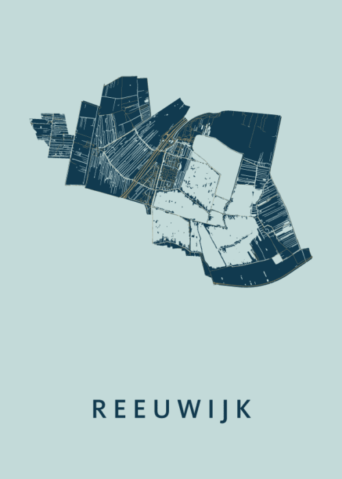 Reeuwijk Stadskaart - Prussian