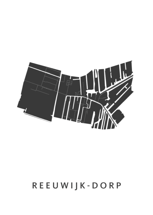 Reeuwijk-Dorp Stadskaart Poster Kopen