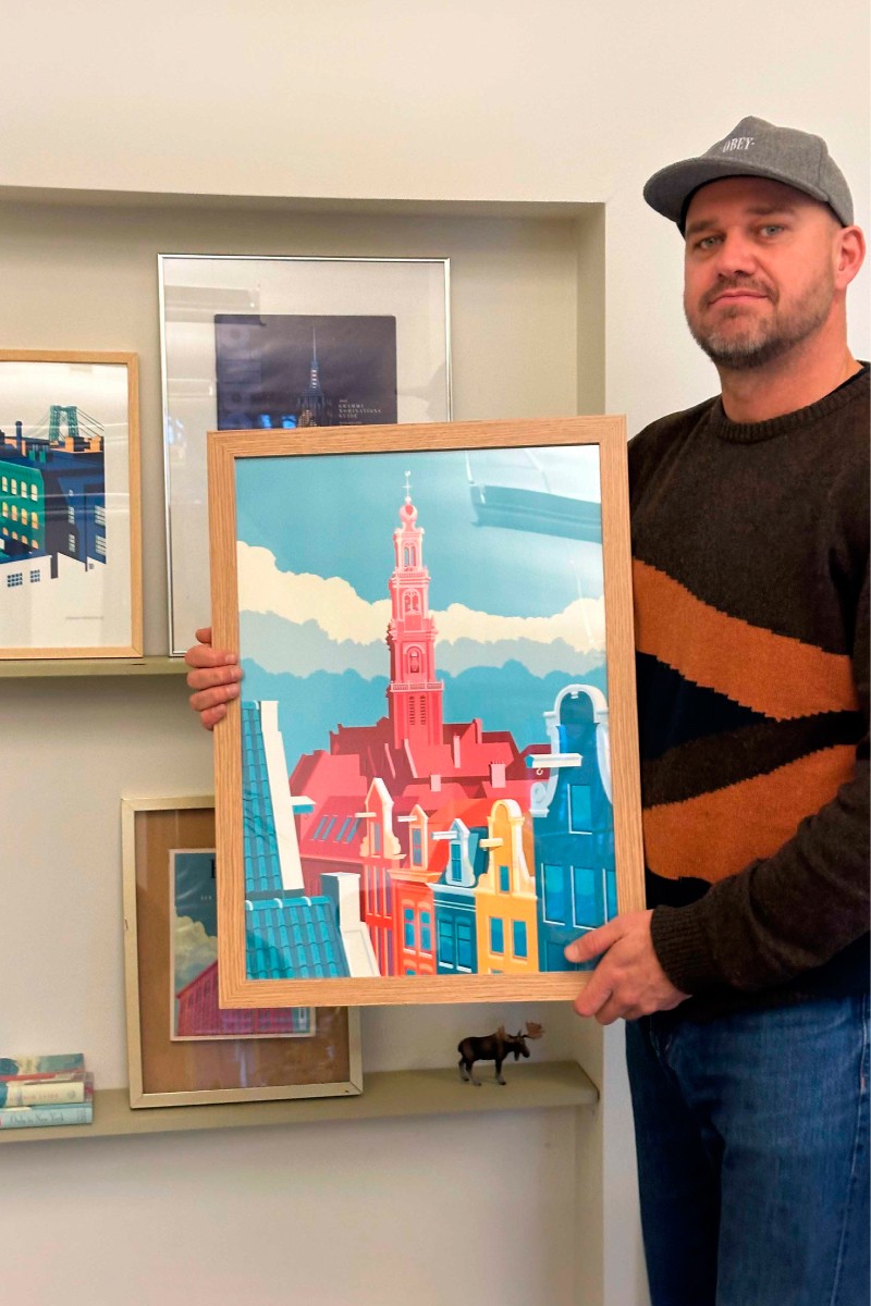 De kleurrijke stadsgezichten van Remko Heemskerk