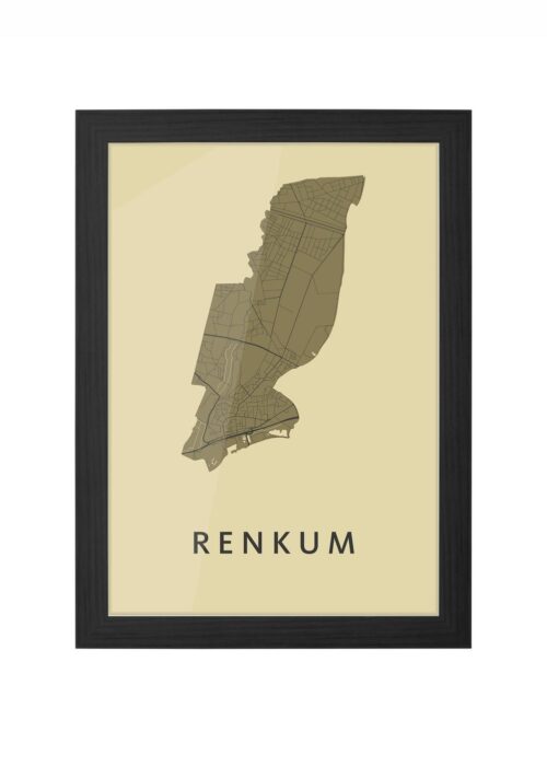 Renkum GoldenRod Ingelijst in Zwart lijst Kopen | Kunst in Kaart