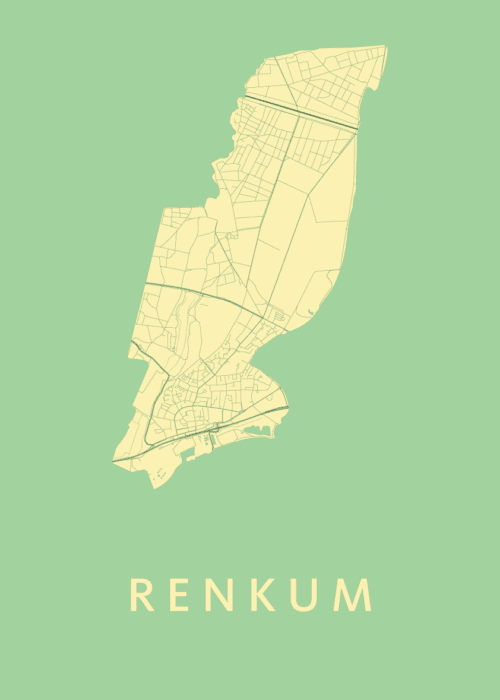 Renkum Stadskaart - Spring poster