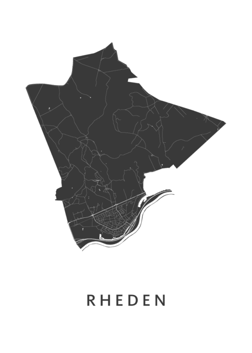 Rheden Stadskaart Poster Kopen