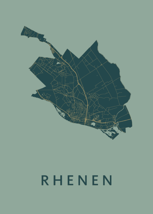 Rhenen Amazon Stadskaart Poster Kopen