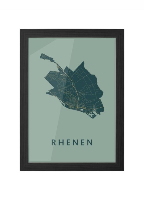 Rhenen Amazon Ingelijst in Zwart lijst Kopen | Kunst in Kaart