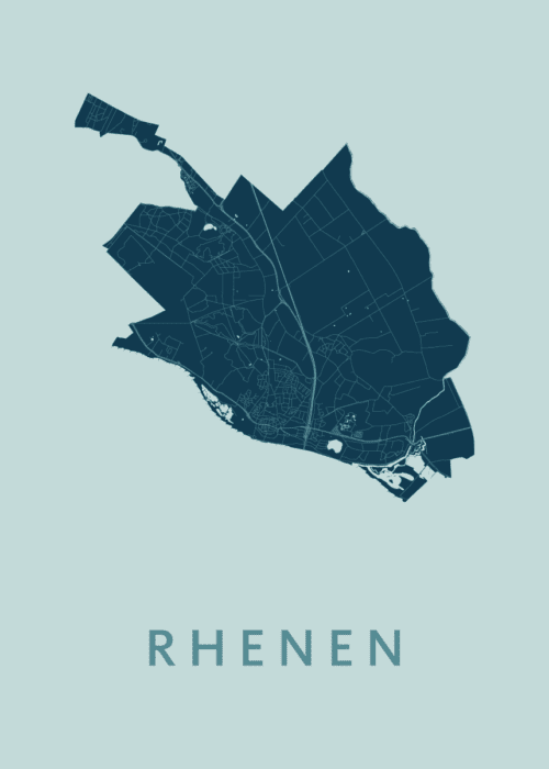 Rhenen Mint Stadskaart Poster Kopen