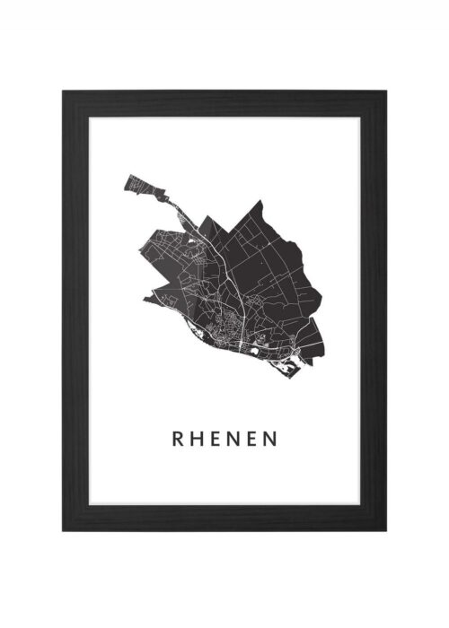 Rhenen White Ingelijst in Zwart lijst Kopen | Kunst in Kaart