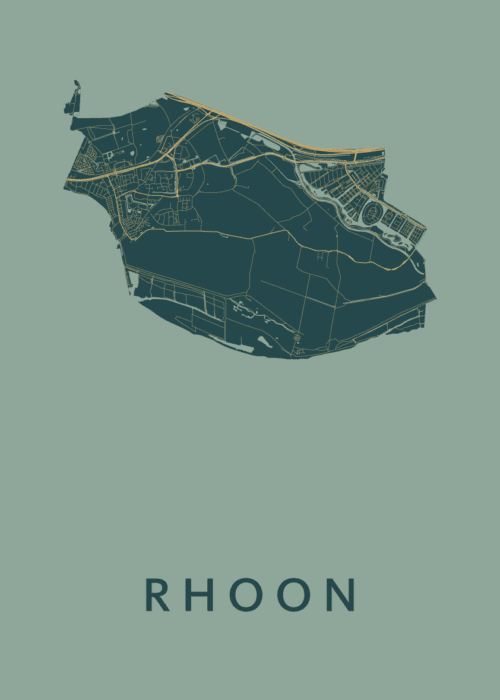 Rhoon Amazon Stadskaart Poster Kopen