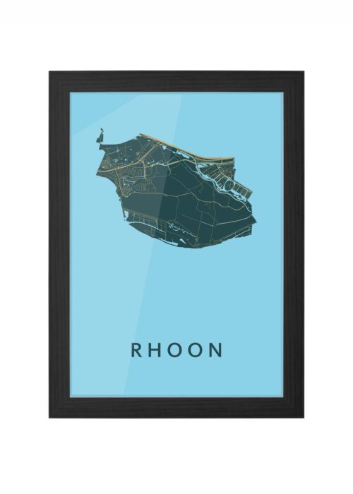 Rhoon Azure Ingelijst in Zwart lijst Kopen | Kunst in Kaart