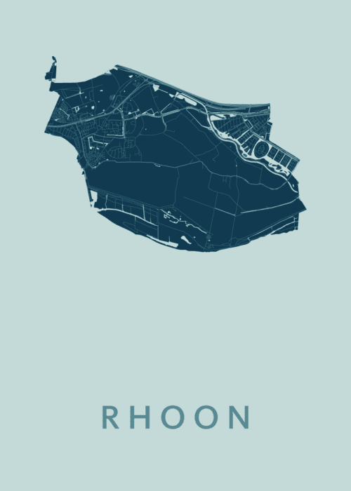 Rhoon Mint Stadskaart Poster Kopen