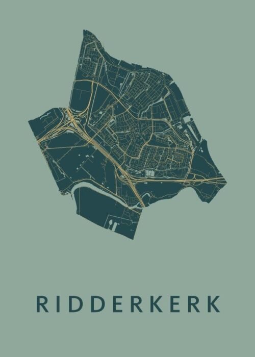 Ridderkerk Amazon Stadskaart Poster Kopen