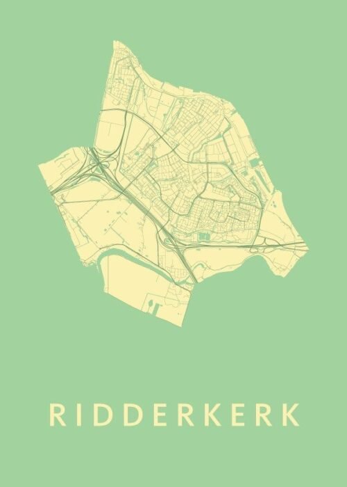 Ridderkerk Spring Stadskaart Poster Kopen