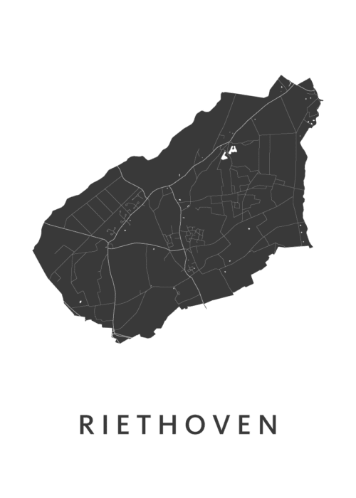 Riethoven Stadskaart Poster Kopen